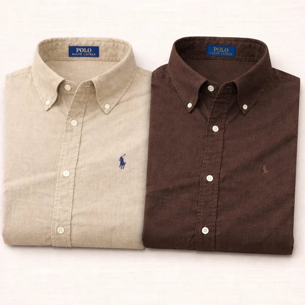 Men RL POLO Premium Oxford Shirts Buy 1 Get 1 Free All India Cod